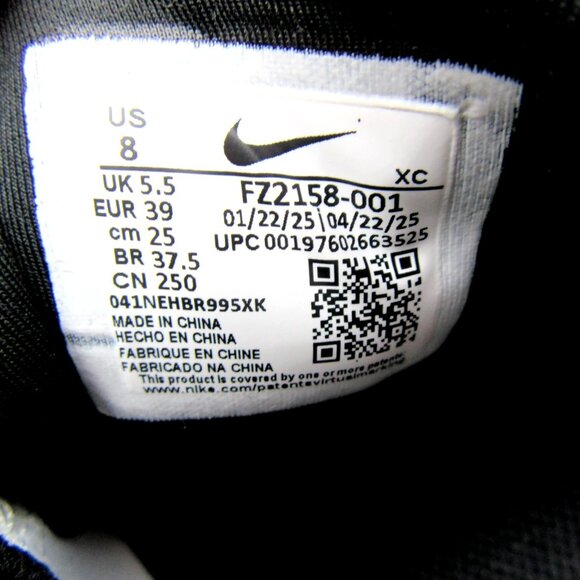 Nike Zoom Vapor Pro 3 HC Black Tennis Shoes Womens Size 8 NEW - Picture 11 of 14